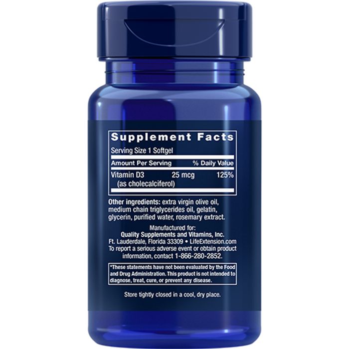 Life Extension Vitamin D3 1000IU