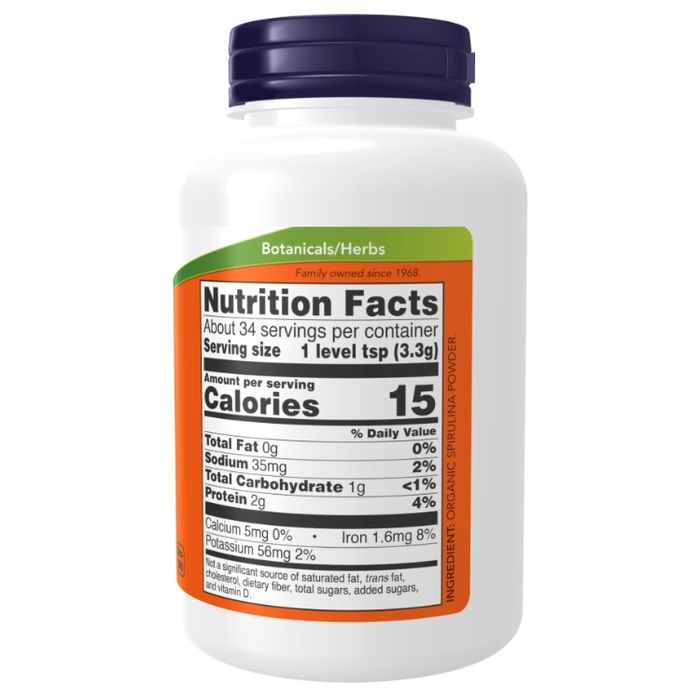 NOW Spirulina Pulver
