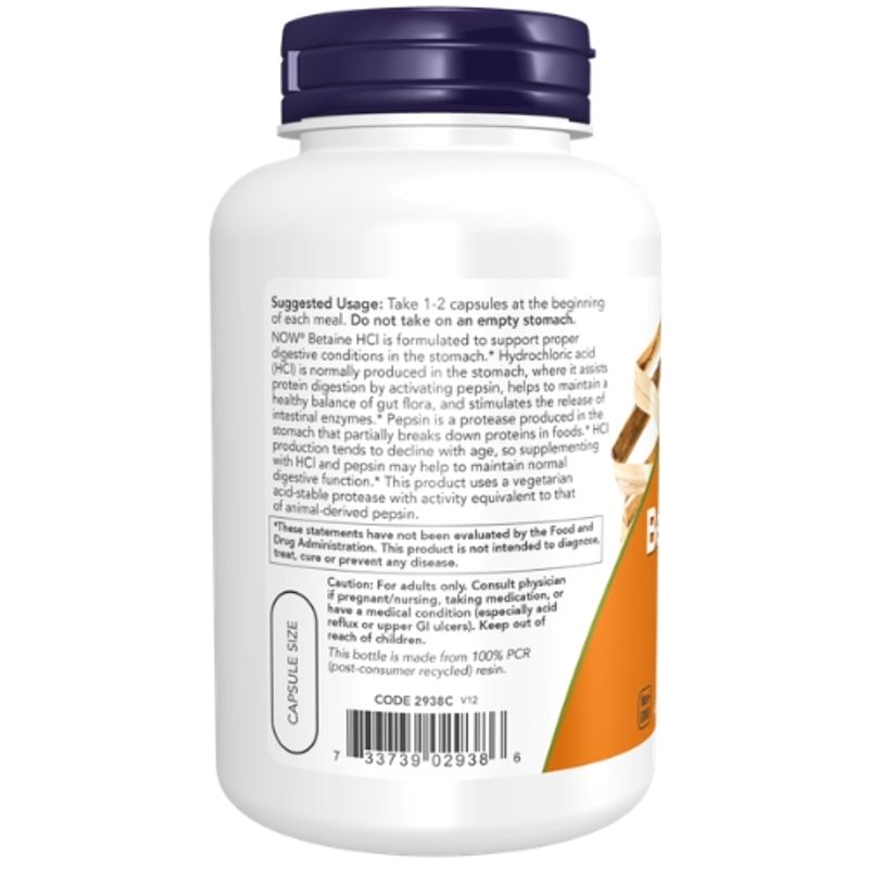 NOW Betaine HCl
