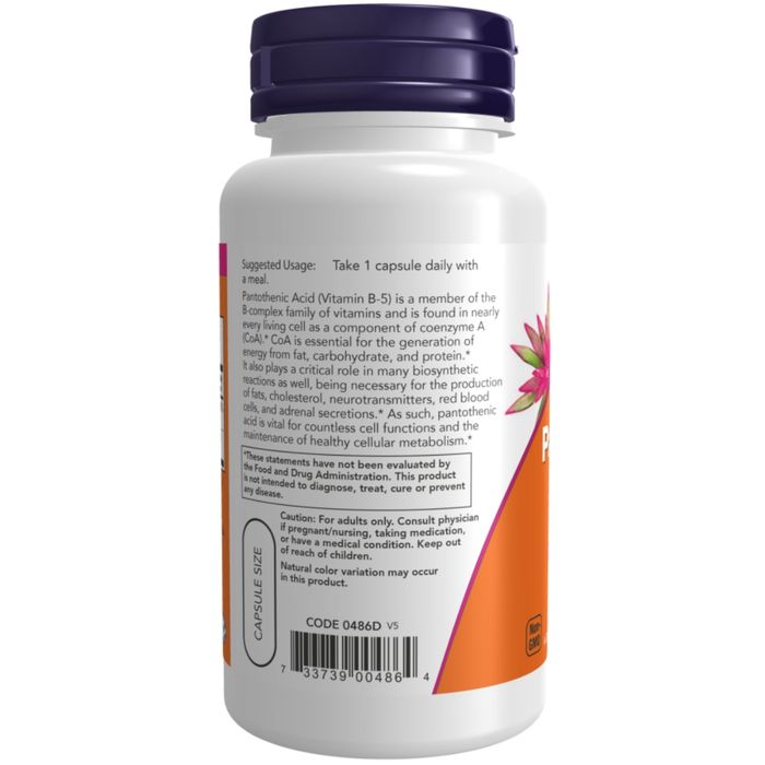 NOW Vitamin B5 - Pantotensyre