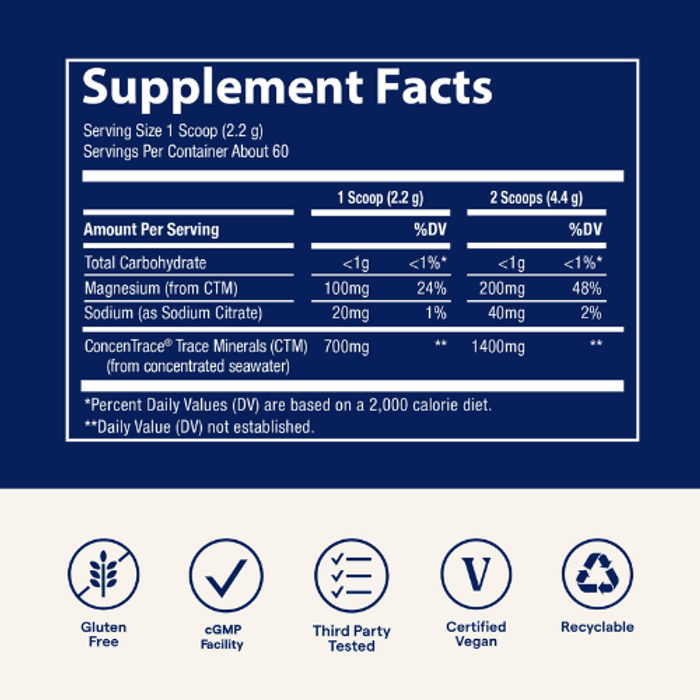Trace Minerals ConcenTrace® Daily Mineral Powder