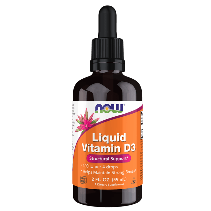 NOW Flytende Vitamin D3 400IU
