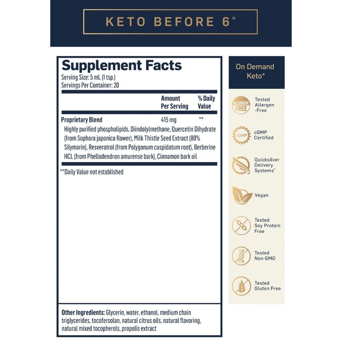 Quicksilver Keto Before 6®