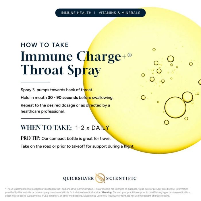 Quicksilver Immune Charge+® Throat Spray