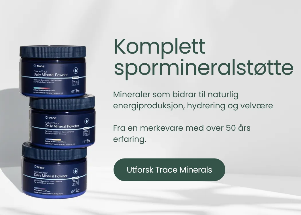Mineraltilskudd fra Trace Minerals for daglig mineral- og elektrolyttstøtte