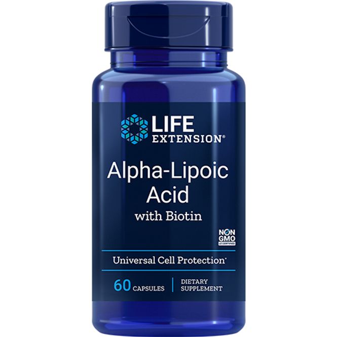 Hovedbilde Life Extension Alfa-liponsyre med Biotin